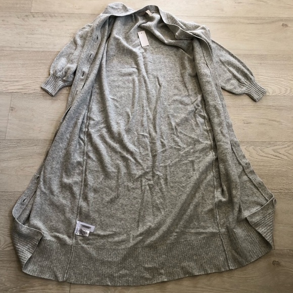 NWT Midi Soft Knit Gray Cardigan Dress - Picture 13 of 16